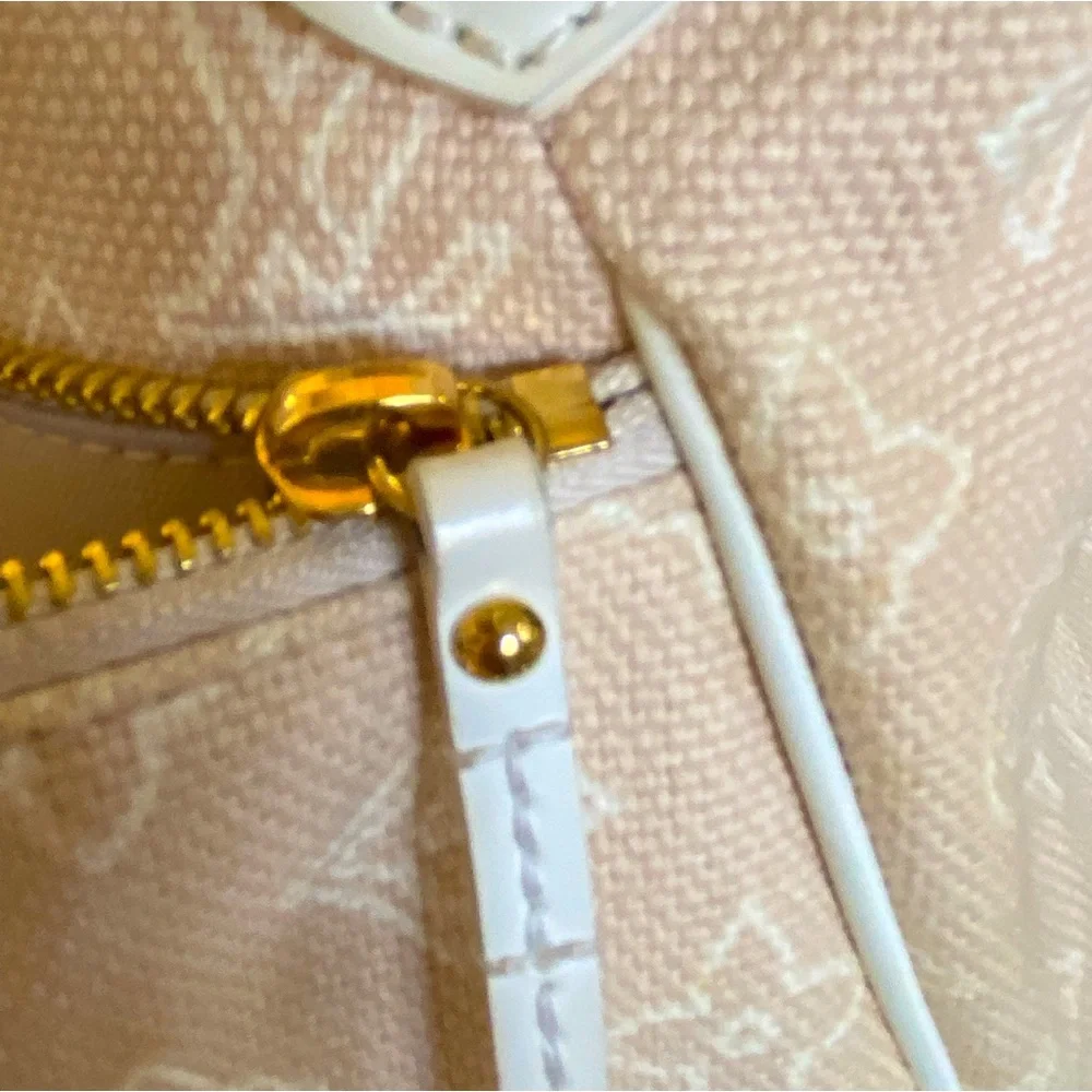 💯AUTH VINTAGE LOUIS VUITTON ARTICLES DE VOYAGE BEIGE CANVAS CABAS GM TOTE /POUCH - Picture 7 of 17